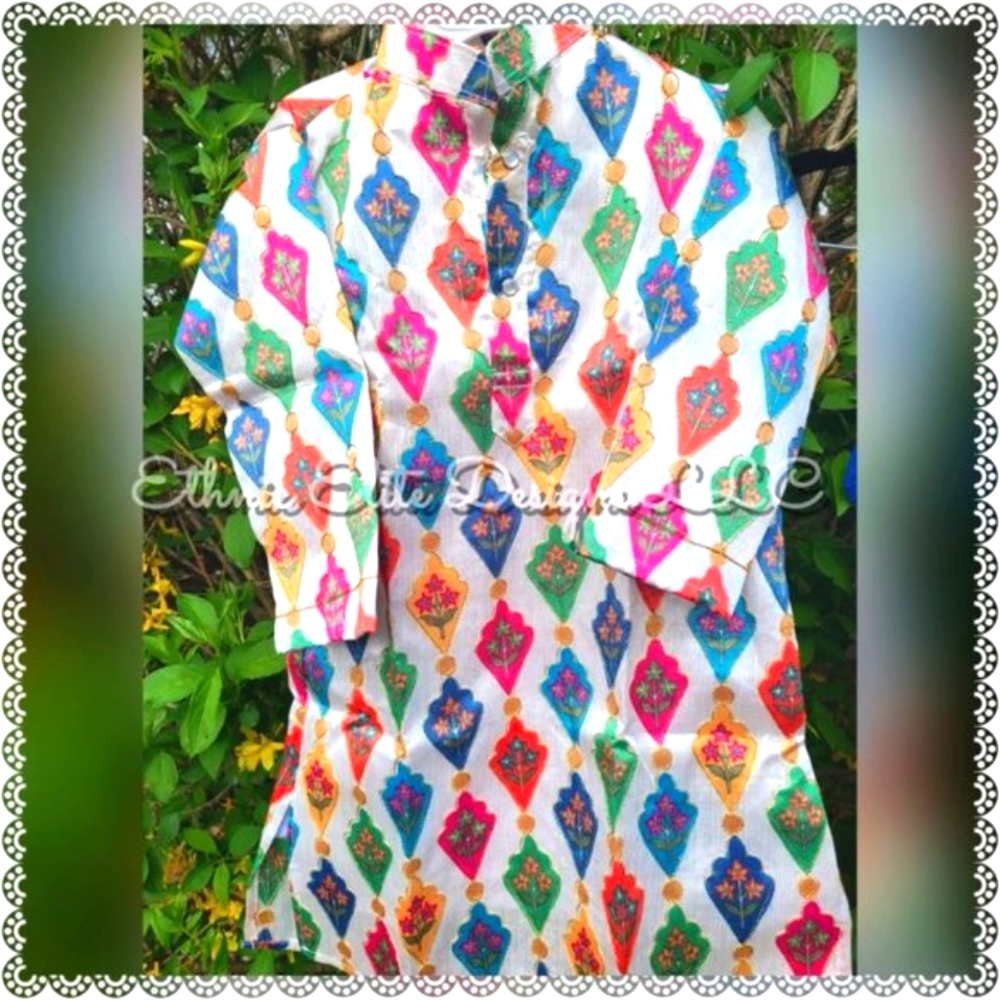 New boutique kids Traditional Silk Kurta Size 13/14